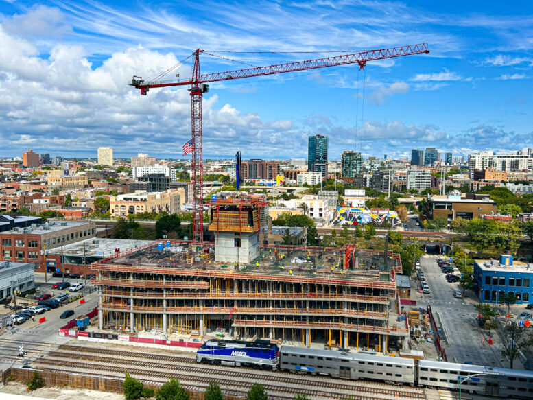 370 North Morgan September 2025 construction progress