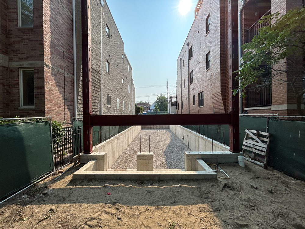 3739 North Clifton Avenue three-flat construction progress
