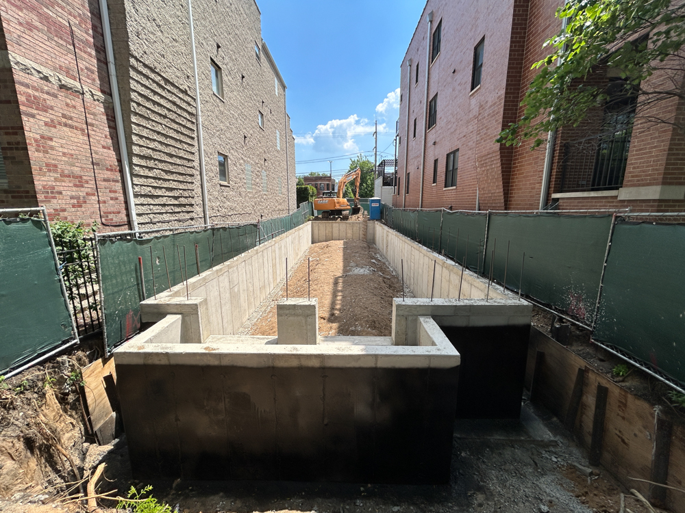3739 North Clifton Avenue three-flat construction progress