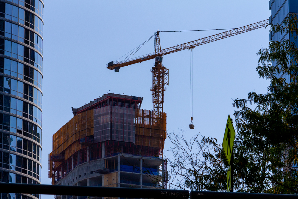 400 Lake Shore North Tower September crane jump