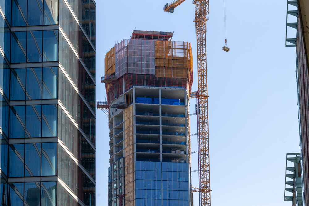 400 Lake Shore North Tower September crane jump