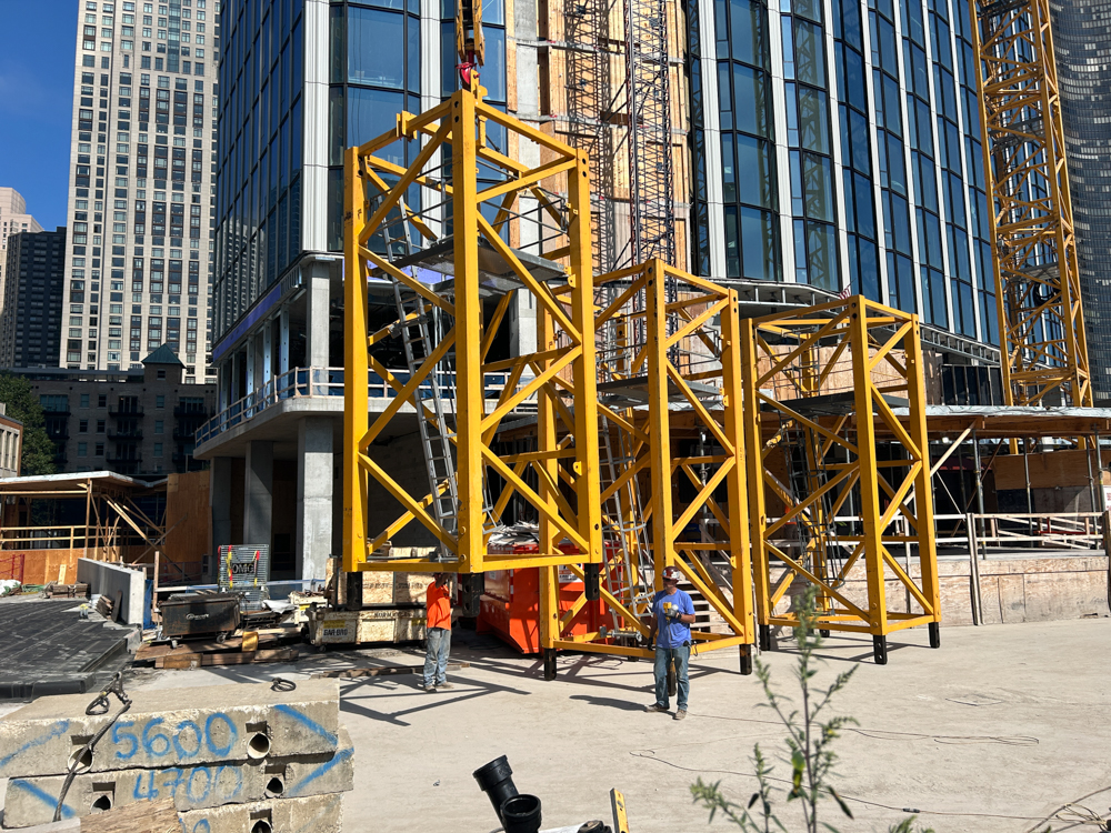 400 Lake Shore North Tower September crane jump
