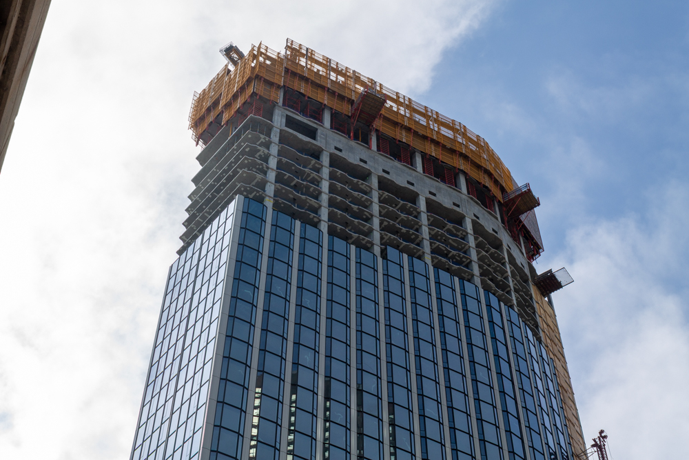 400 Lake Shore North Tower September crane jump