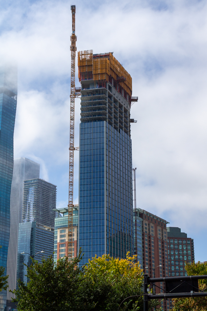 400 Lake Shore North Tower September crane jump