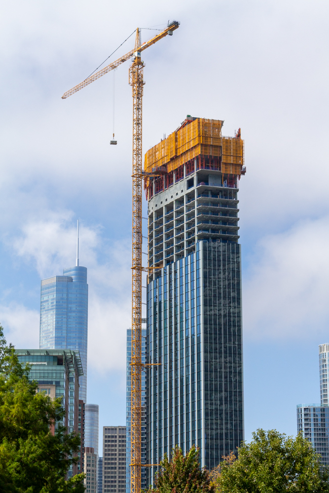 400 Lake Shore North Tower September crane jump