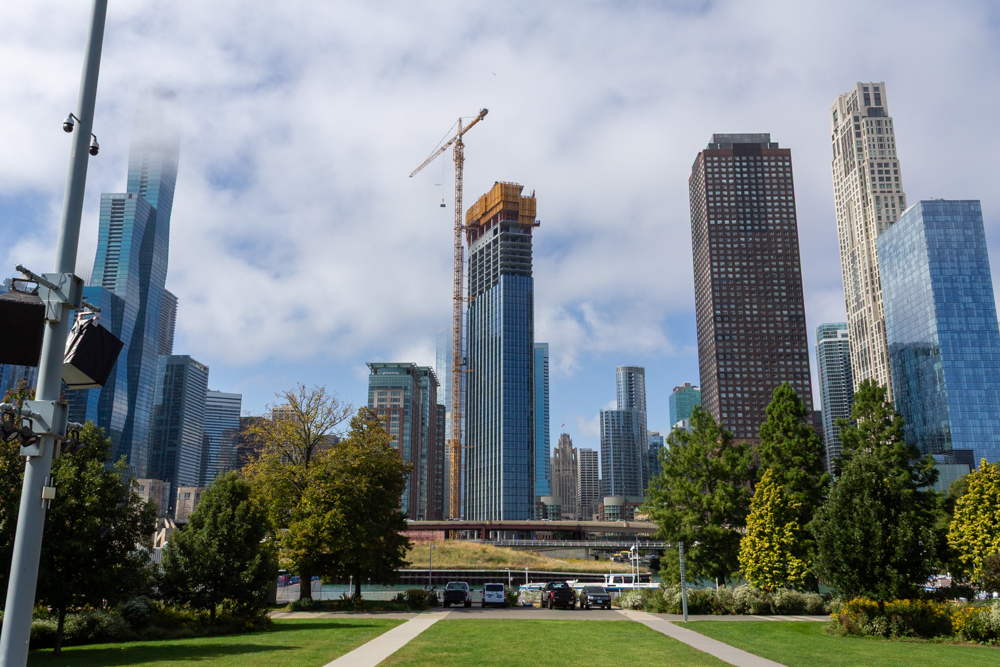 400 Lake Shore North Tower September crane jump