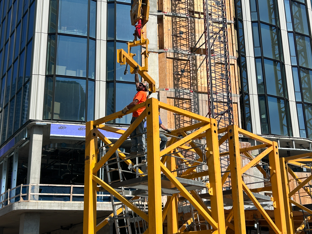 400 Lake Shore North Tower September crane jump