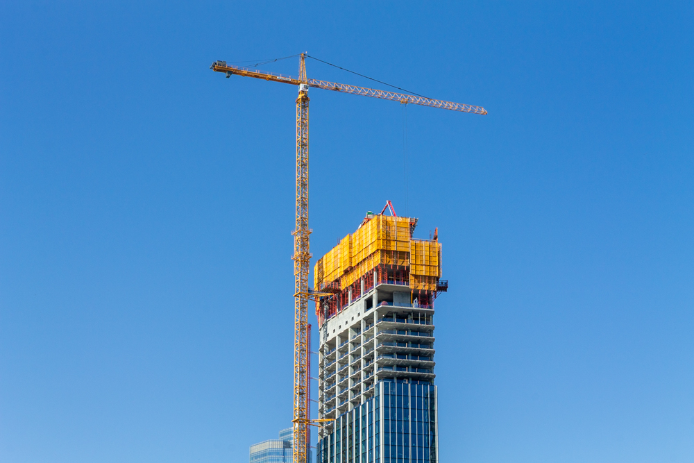 400 Lake Shore North Tower September crane jump
