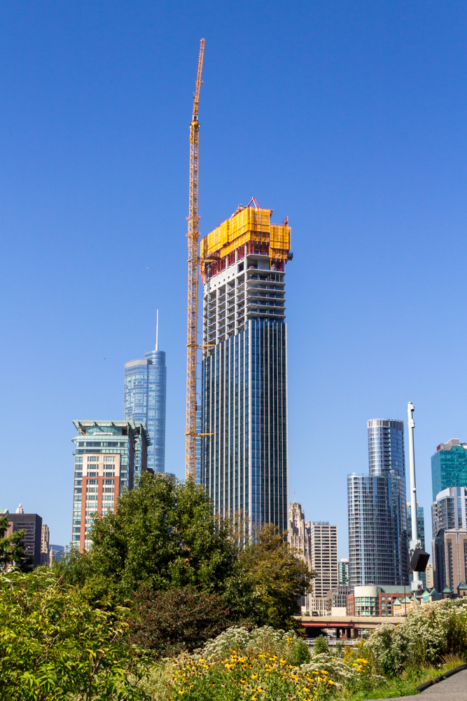 400 Lake Shore North Tower September crane jump