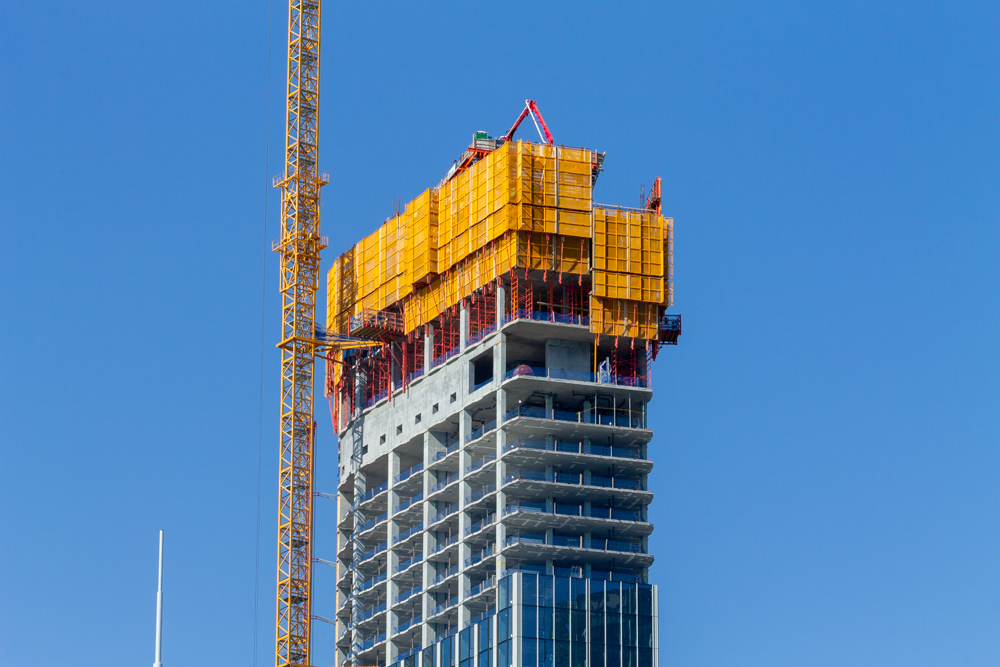 400 Lake Shore North Tower September crane jump