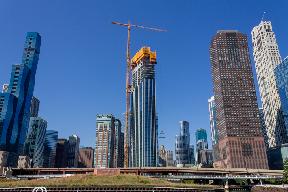 400 Lake Shore North Tower September crane jump