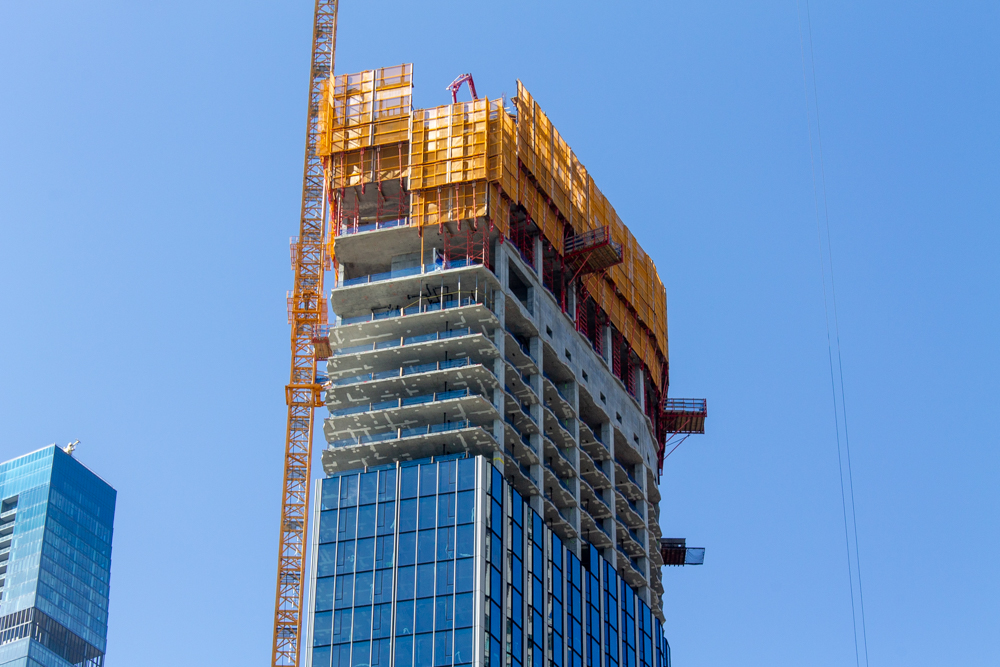 400 Lake Shore North Tower September crane jump