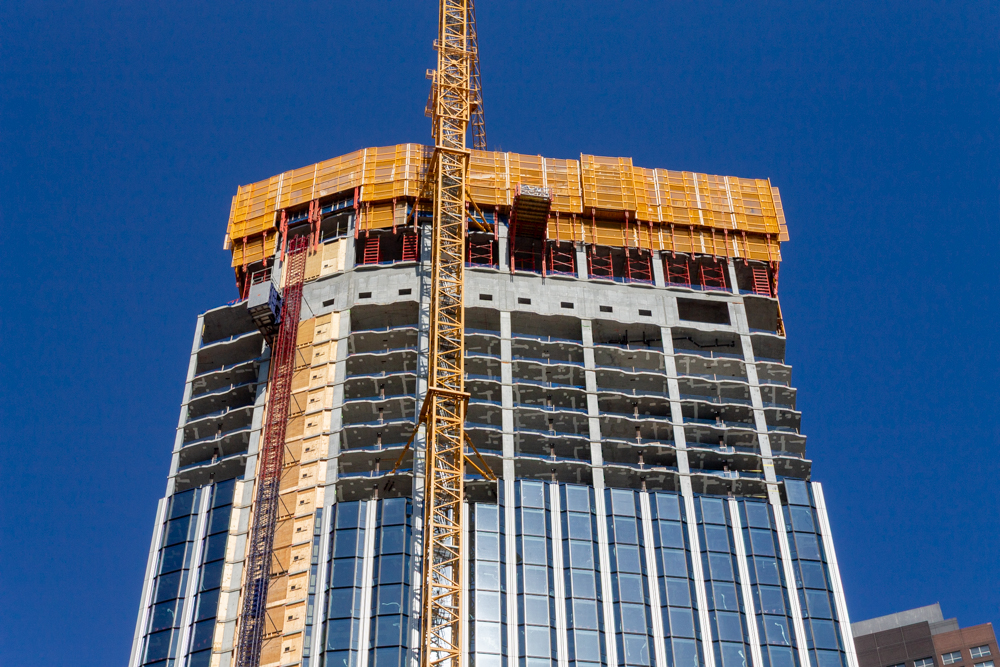 400 Lake Shore North Tower September crane jump