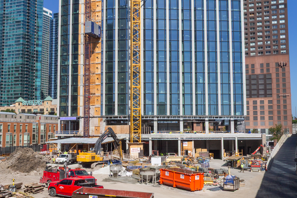 400 Lake Shore North Tower September crane jump