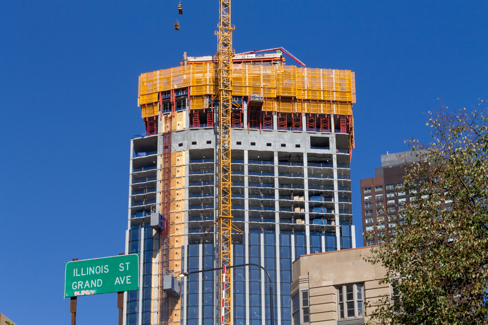 400 Lake Shore North Tower September crane jump