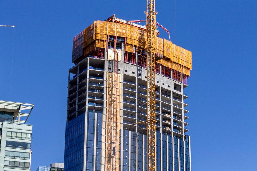 400 Lake Shore North Tower September crane jump