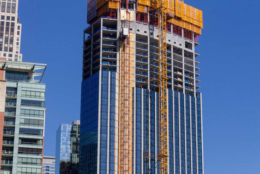 400 Lake Shore North Tower September crane jump