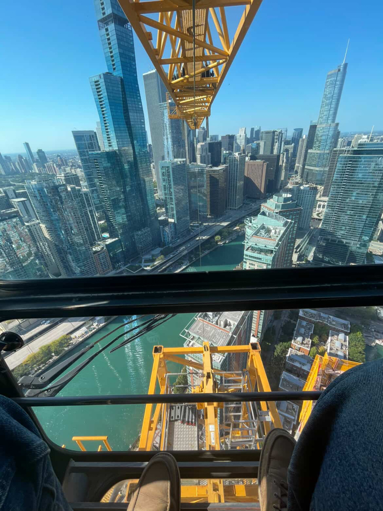400 Lake Shore North Tower September crane jump