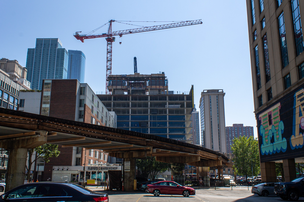 626 South Wabash construction update September 2025