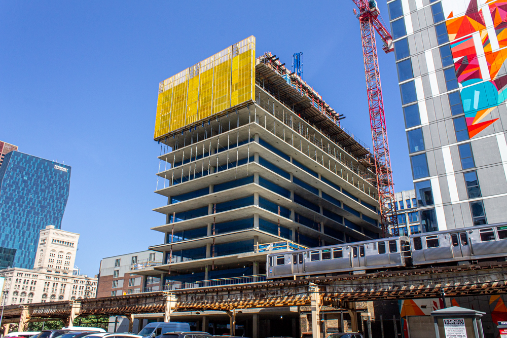 626 South Wabash construction update September 2025