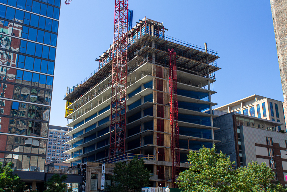 626 South Wabash construction update September 2025