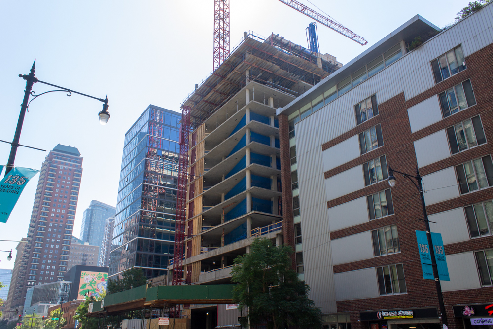 626 South Wabash construction update September 2025
