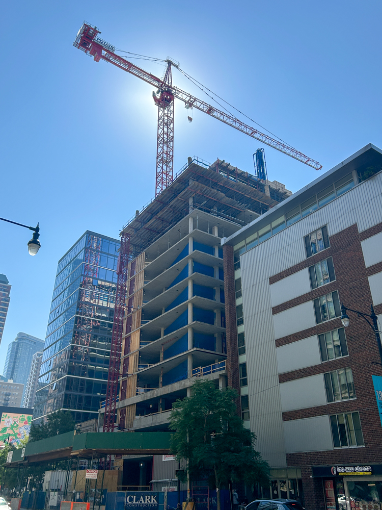 626 South Wabash construction update September 2025