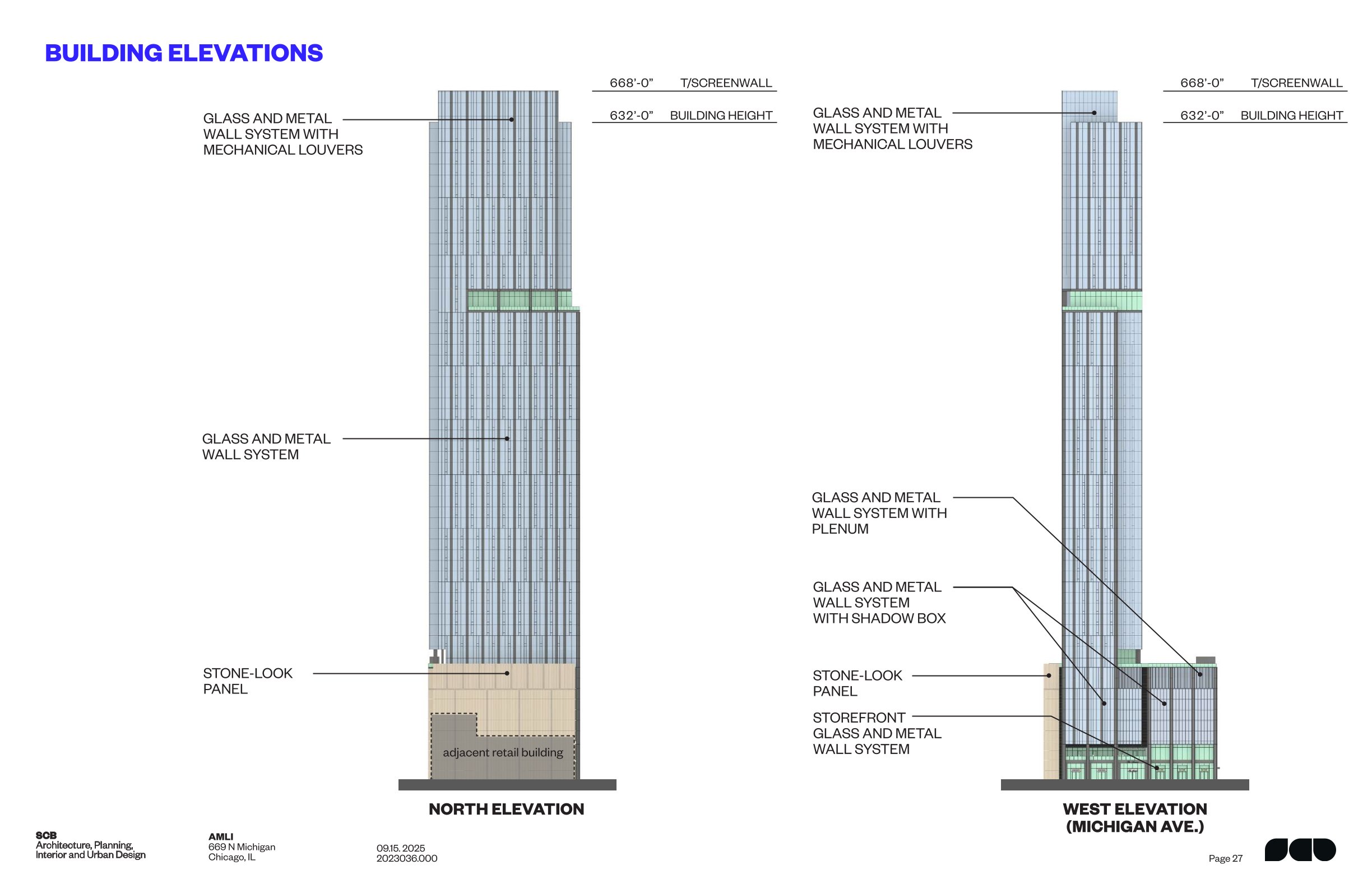 669 North Michigan Avenue residential tower proposal