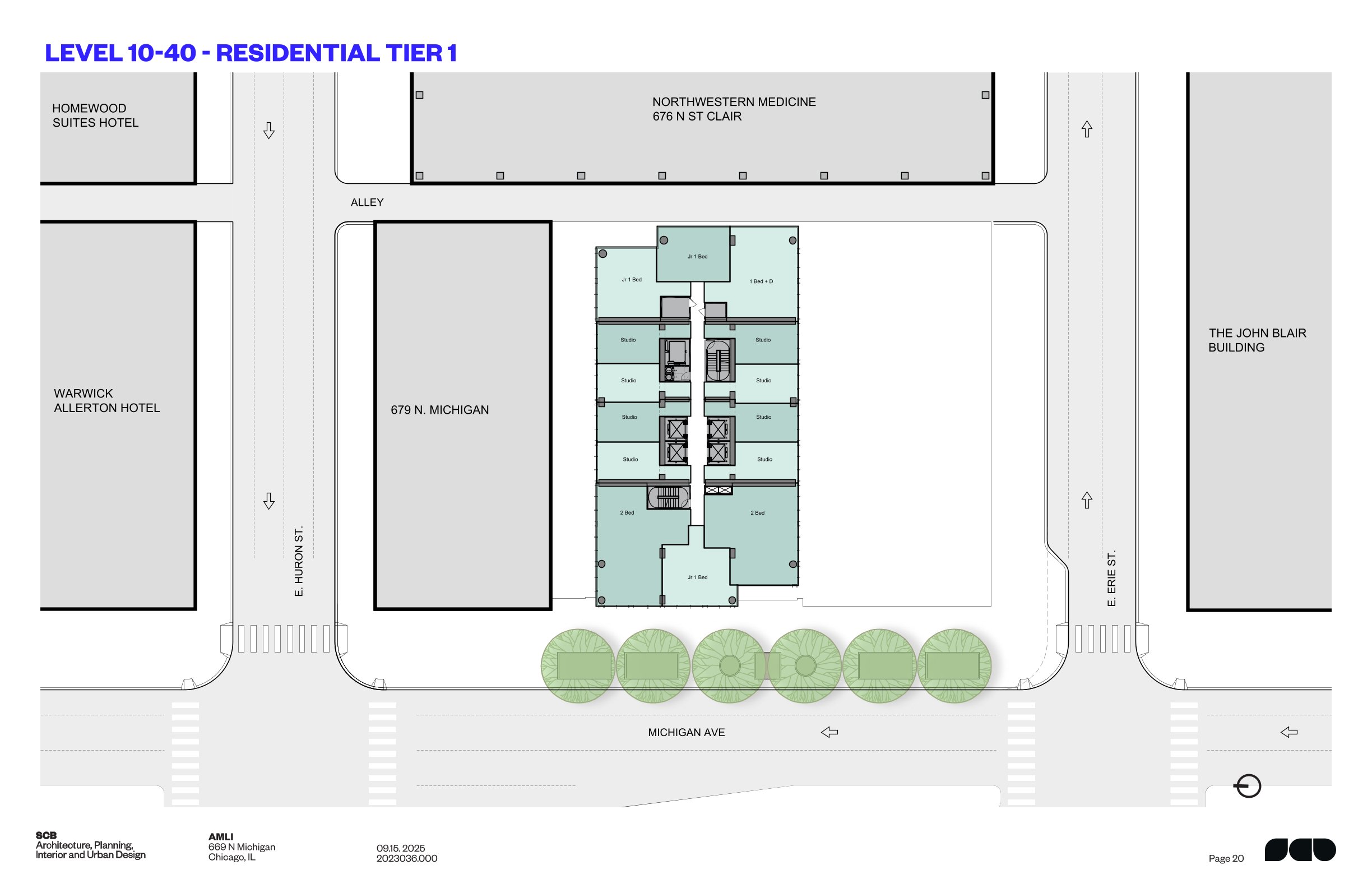 669 North Michigan Avenue residential tower proposal