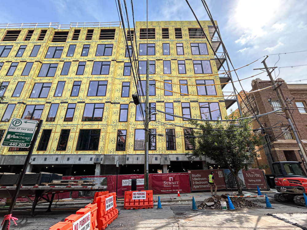 The Maven 537 West Drummond Place construction progress