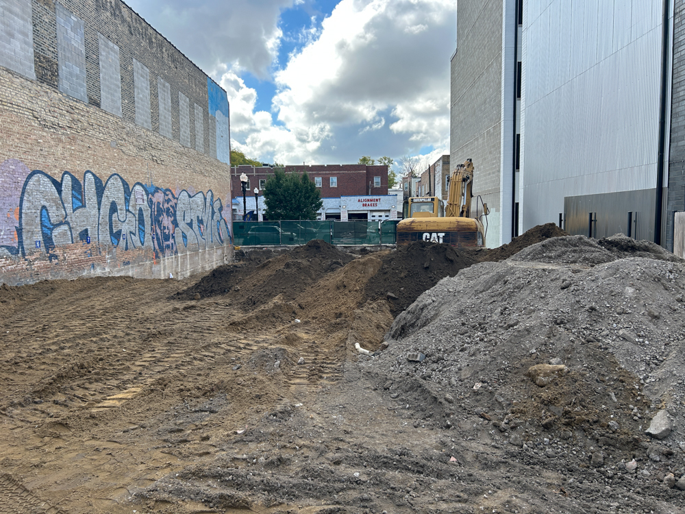 2206 West Lawrence Avenue foundation work underway