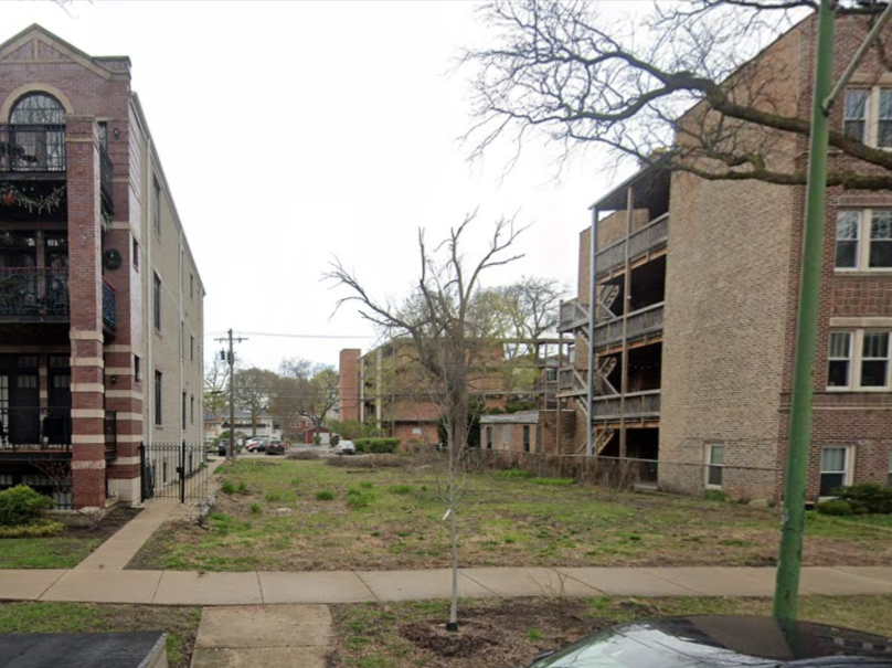 2222 West Morse Avenue post-demolition, via Google Street View