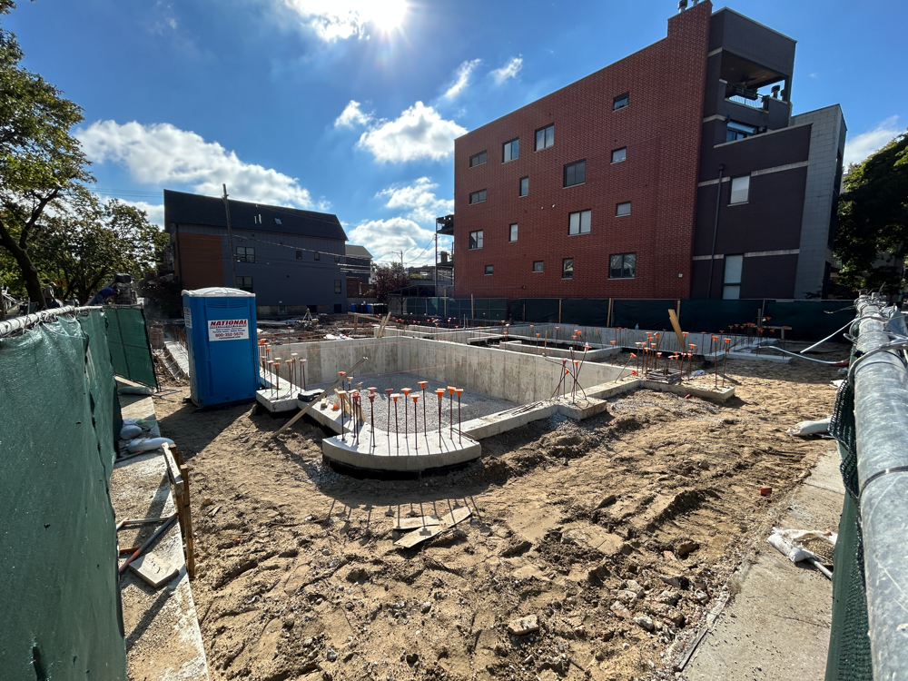 2237 Roscoe condominium construction underway
