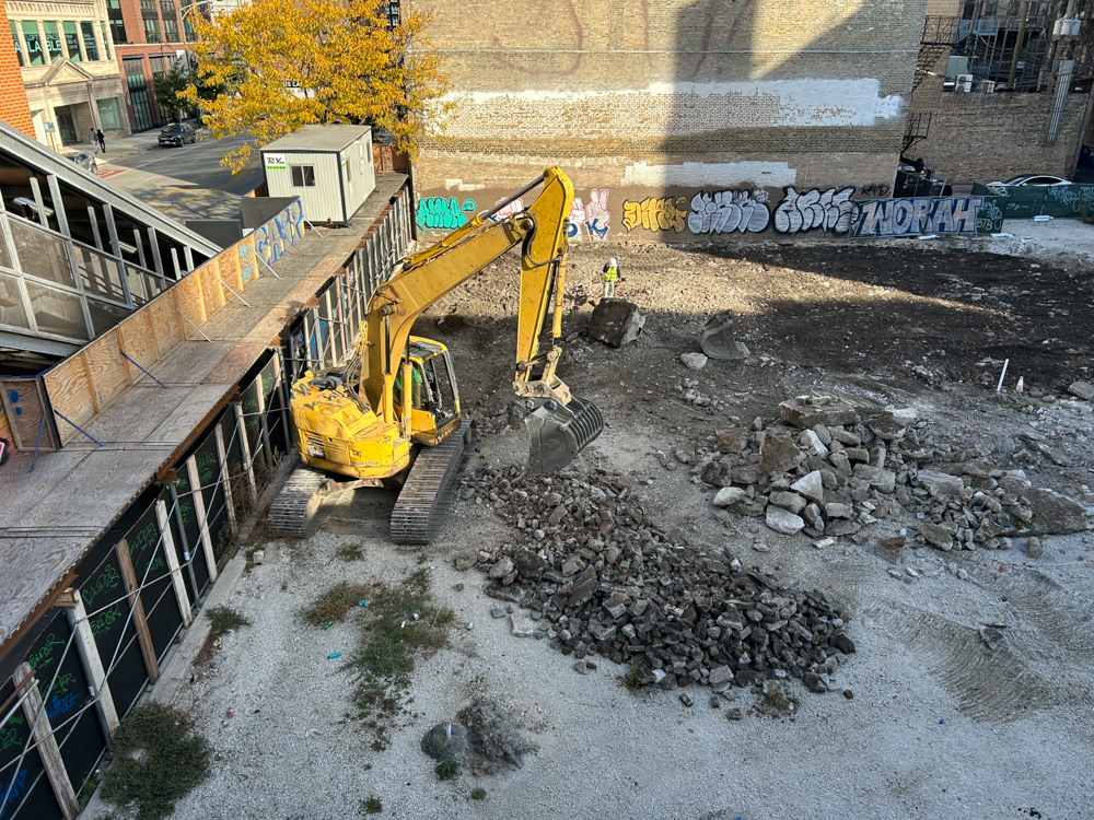 227 West Chicago Avenue site prep