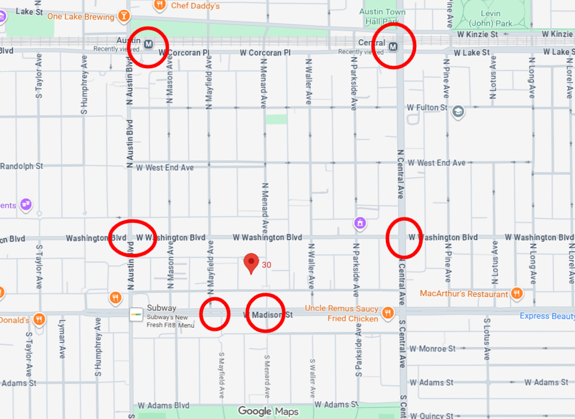 North Menard Avenue three-flat permits