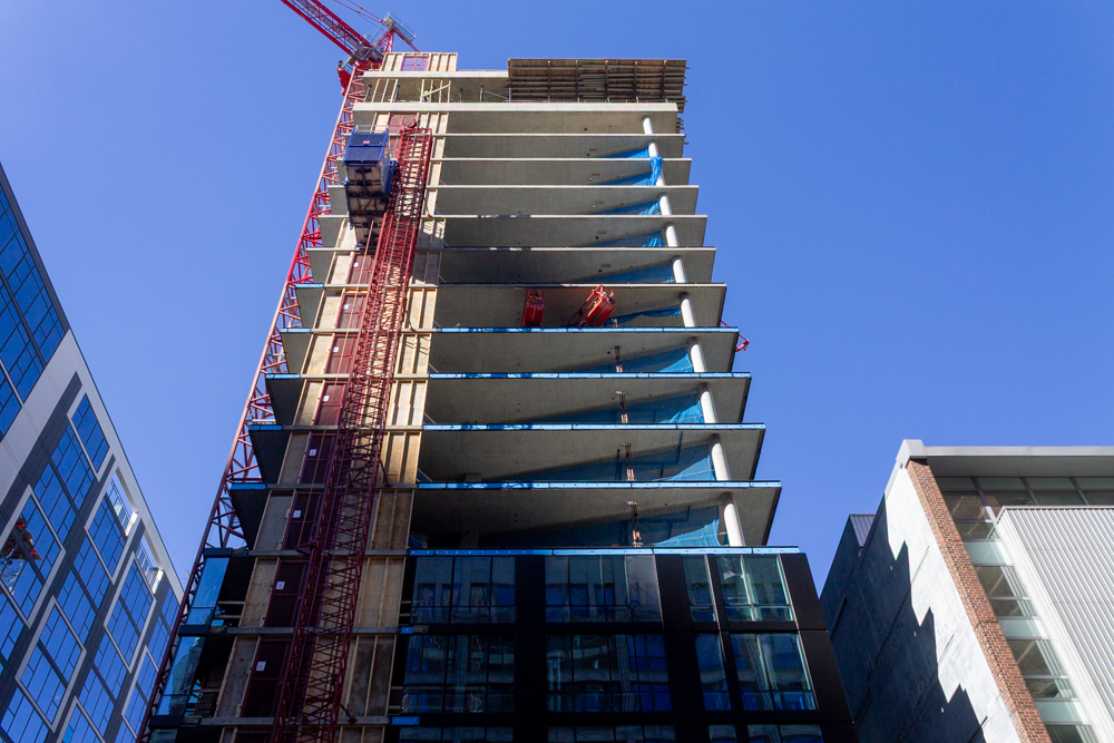 626 South Wabash tops out