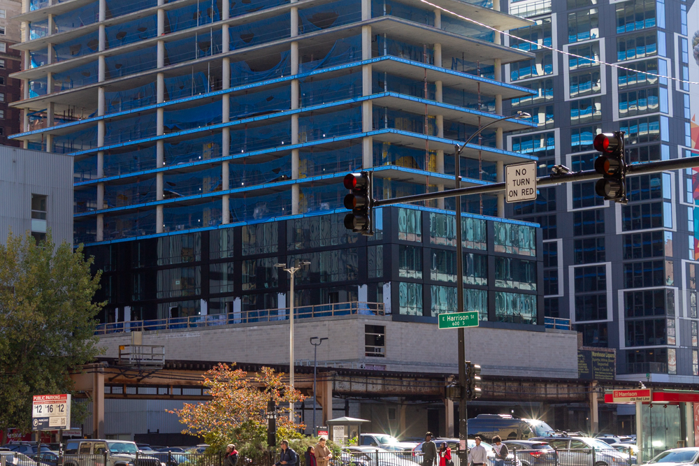 626 South Wabash tops out