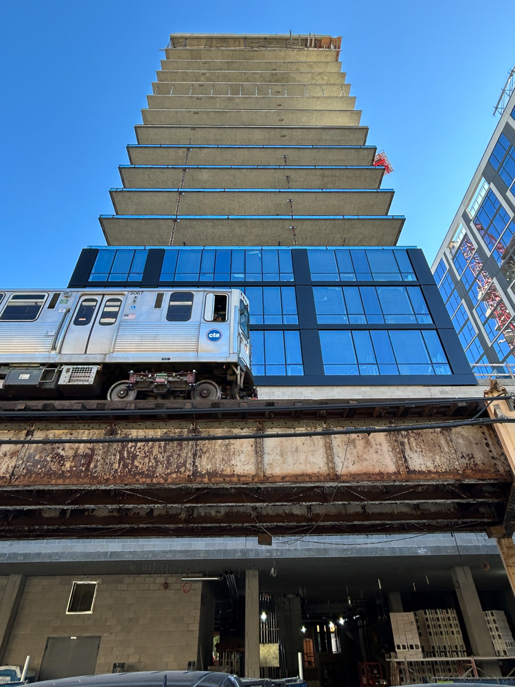 626 South Wabash tops out