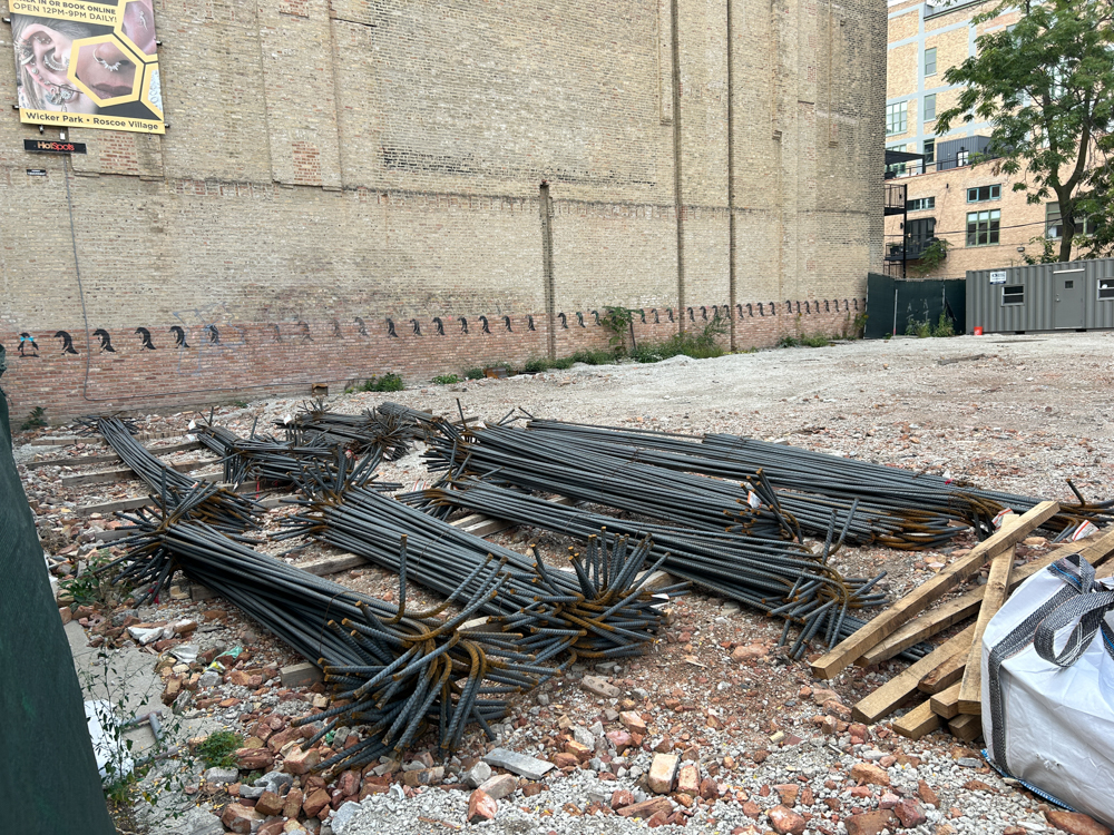 West Loop Bathhouse foundation construction