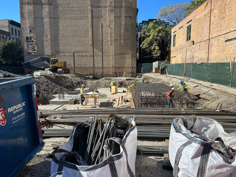 Chicago Bathhouse construction
