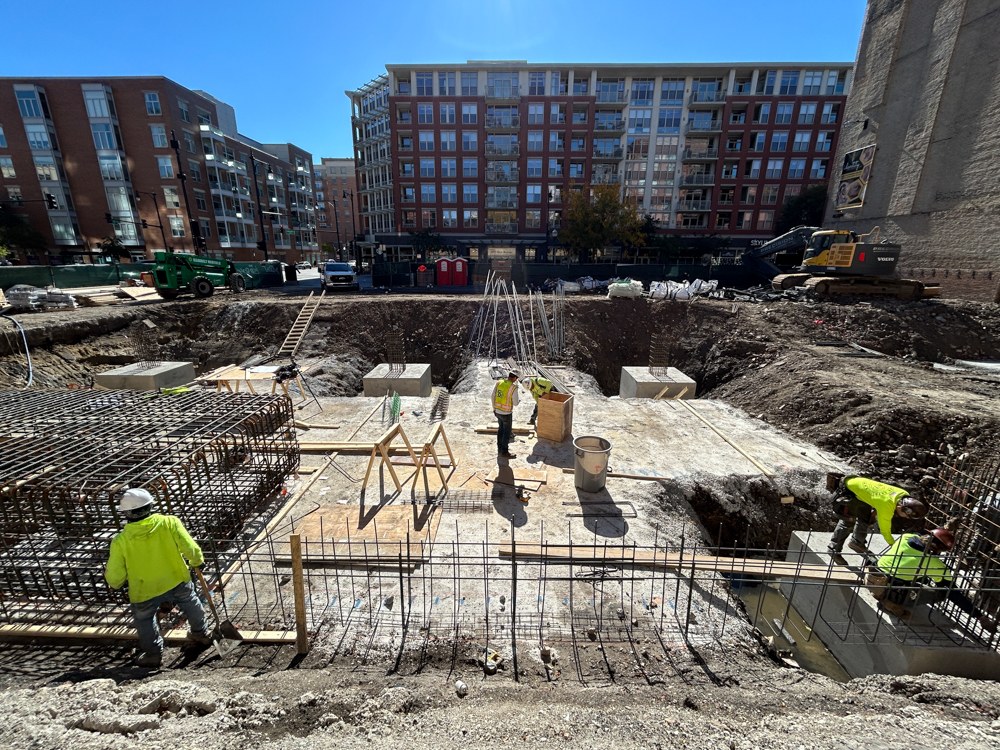 West Loop Bathhouse foundation construction