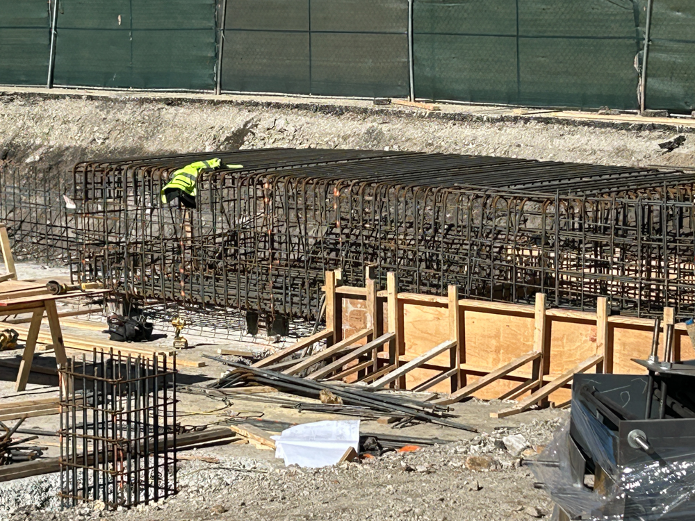 West Loop Bathhouse foundation construction