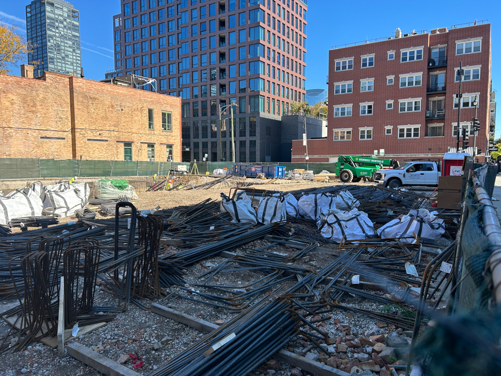 West Loop Bathhouse foundation construction