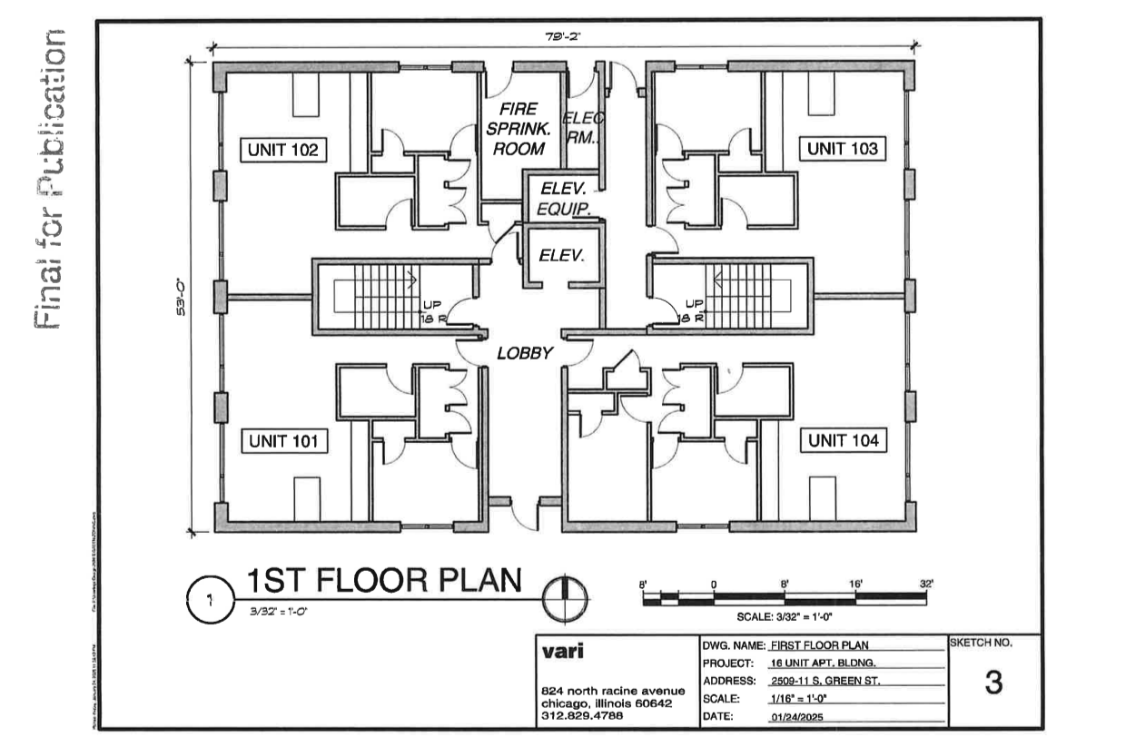 2509 South Green Street construction permitted