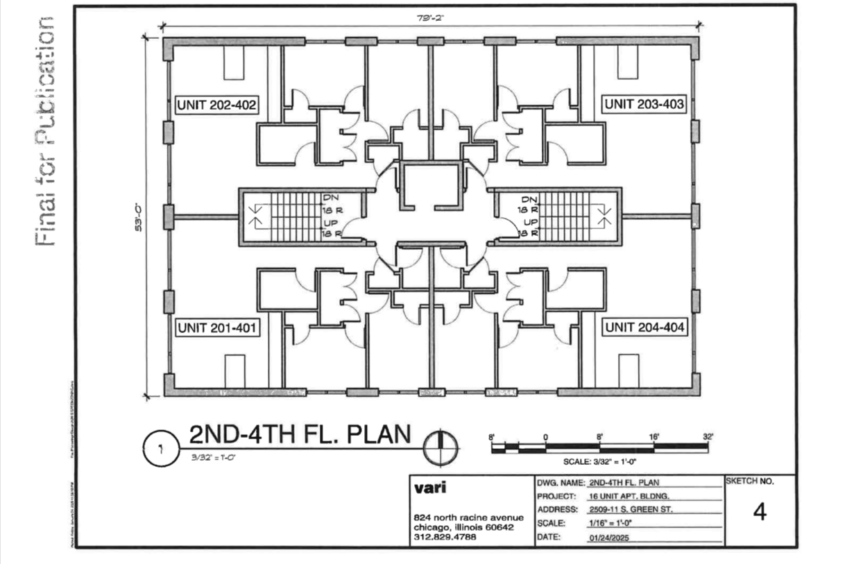 2509 South Green Street construction permitted