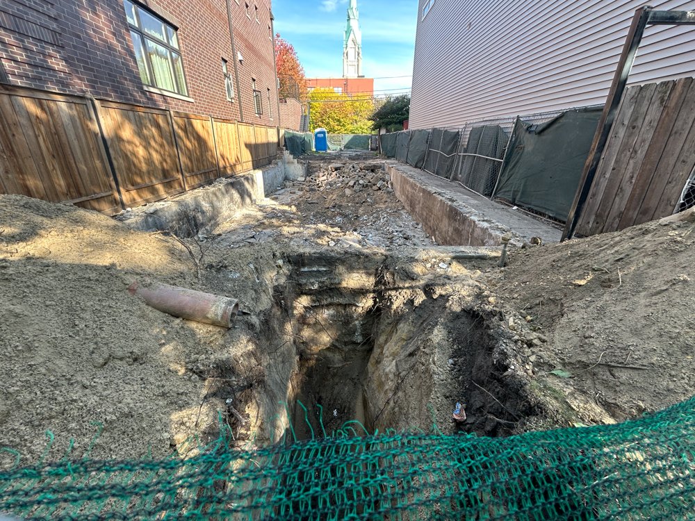 1404 West George Street foundation construction