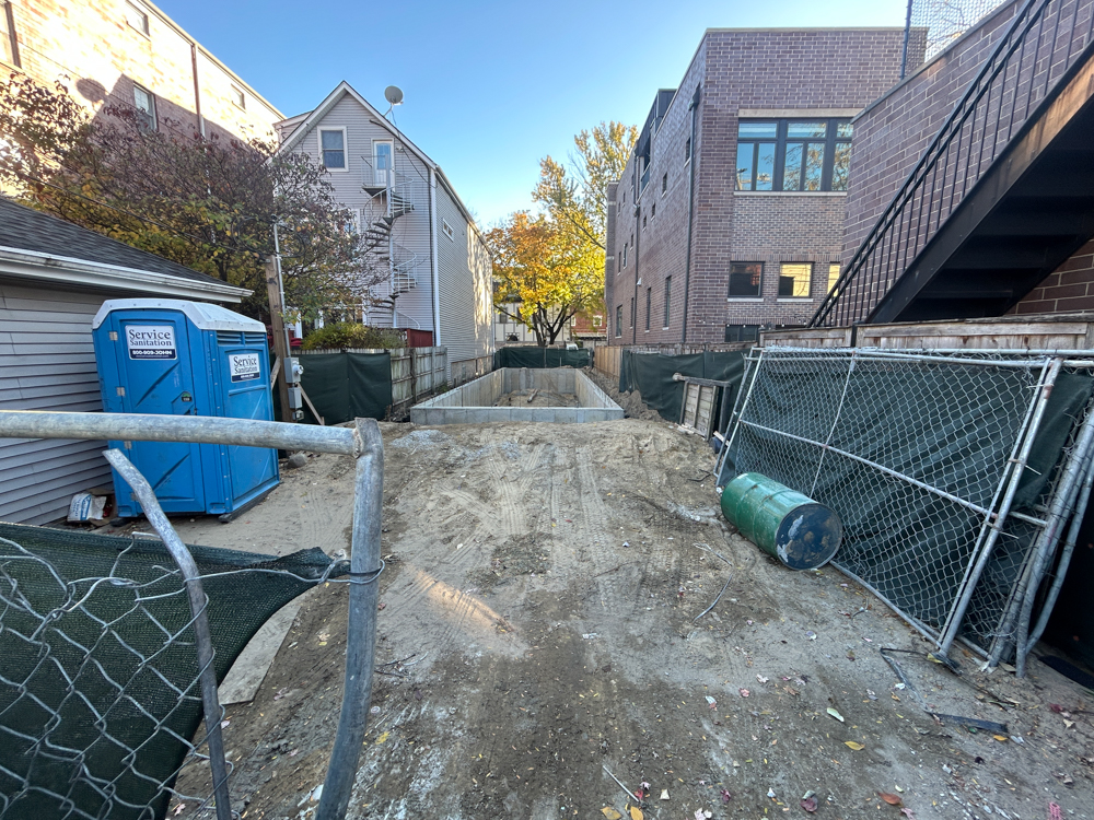 1404 West George Street foundation construction