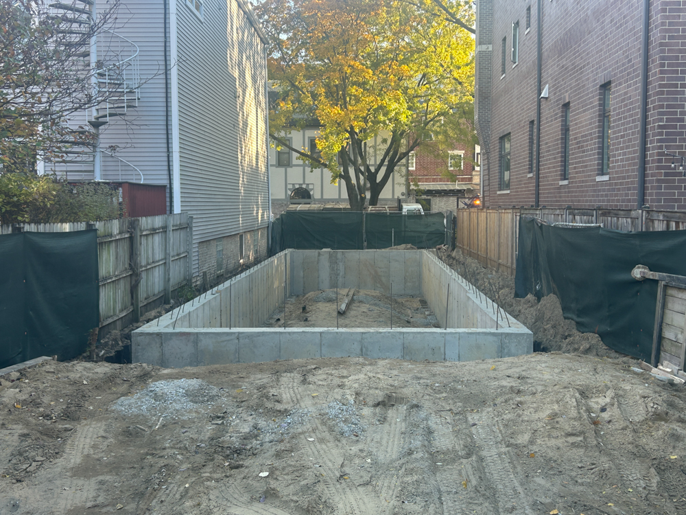 1404 West George Street foundation construction