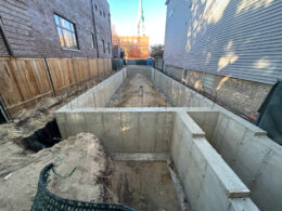 1404 West George Street foundation construction