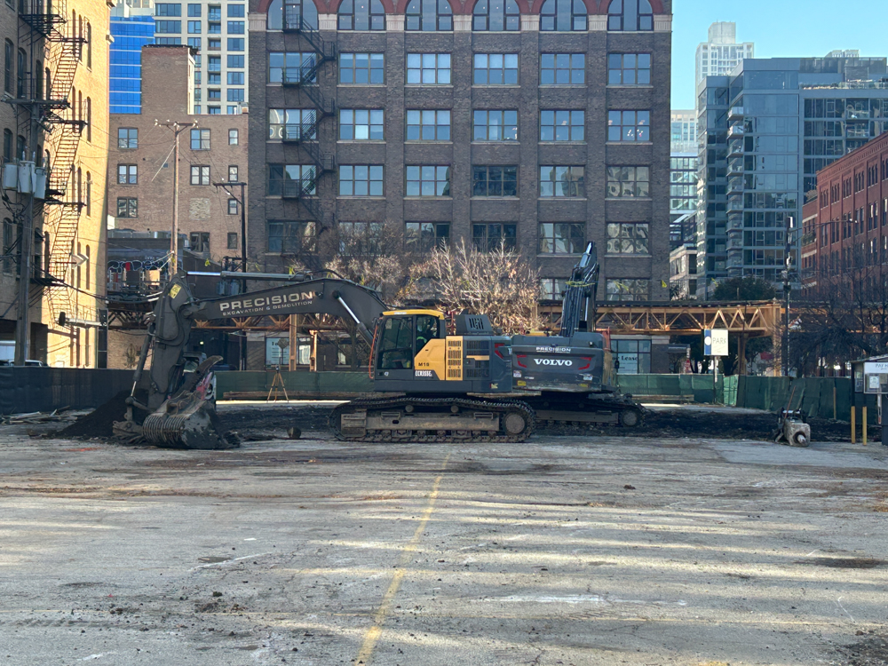 310 West Huron site prep underway
